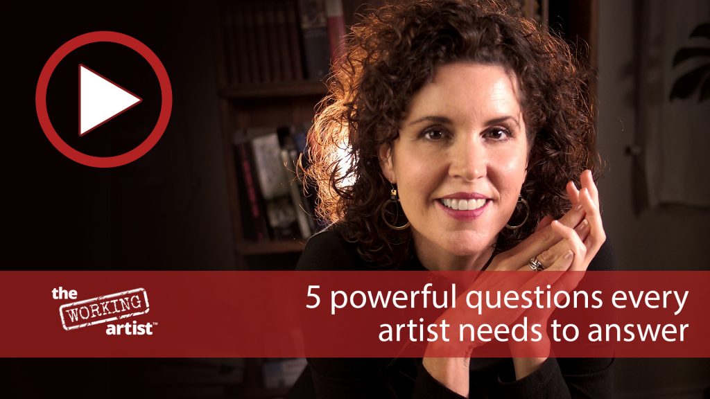 Image saying '5 Powerful Questions Every Artist Has To Answer'