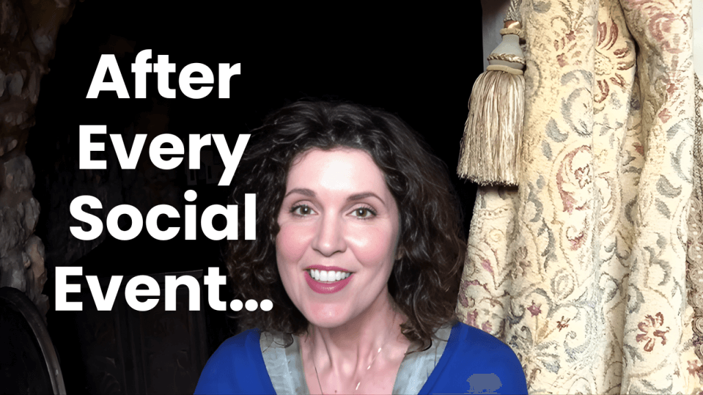 Crista in a room with a curtain in the background talking giving advice that ended her self-doubt