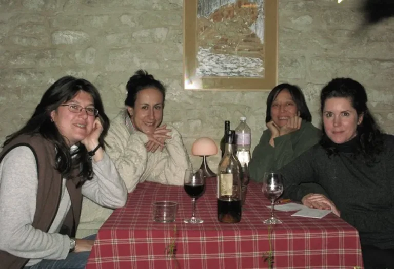 Crista with her 3 creative friends