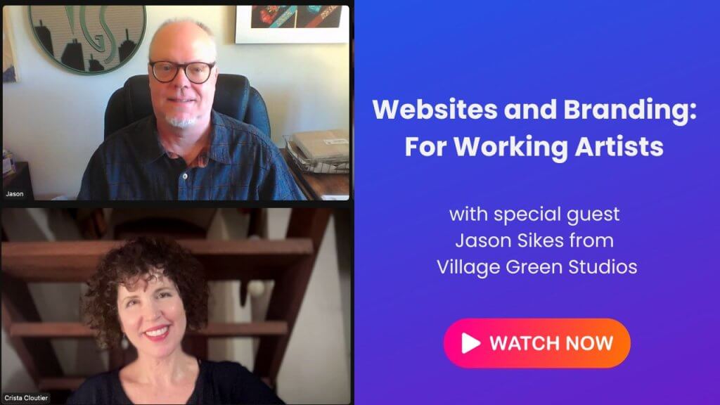 websites and branding for working artists with Crista Cloutier and Jason Sikes