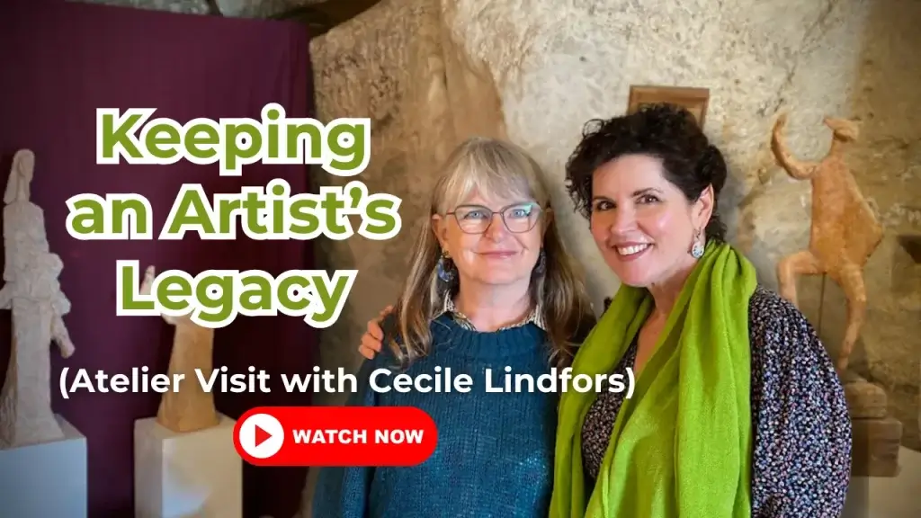 Crista in an atelier visit and an interview with Cecile Lindfors where she revealed what it really means to inherit an artistic legacy