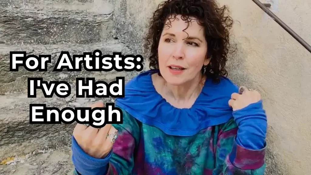 Crista talking about artists who had enough