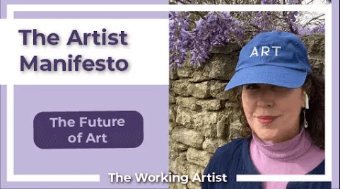 Crista talking about The Artist's Manifesto