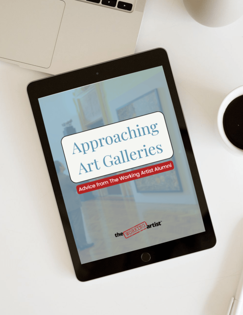 PDF cover of Approaching Art Galleries: Advice from The Working Artist Alumni by Crista Cloutier.